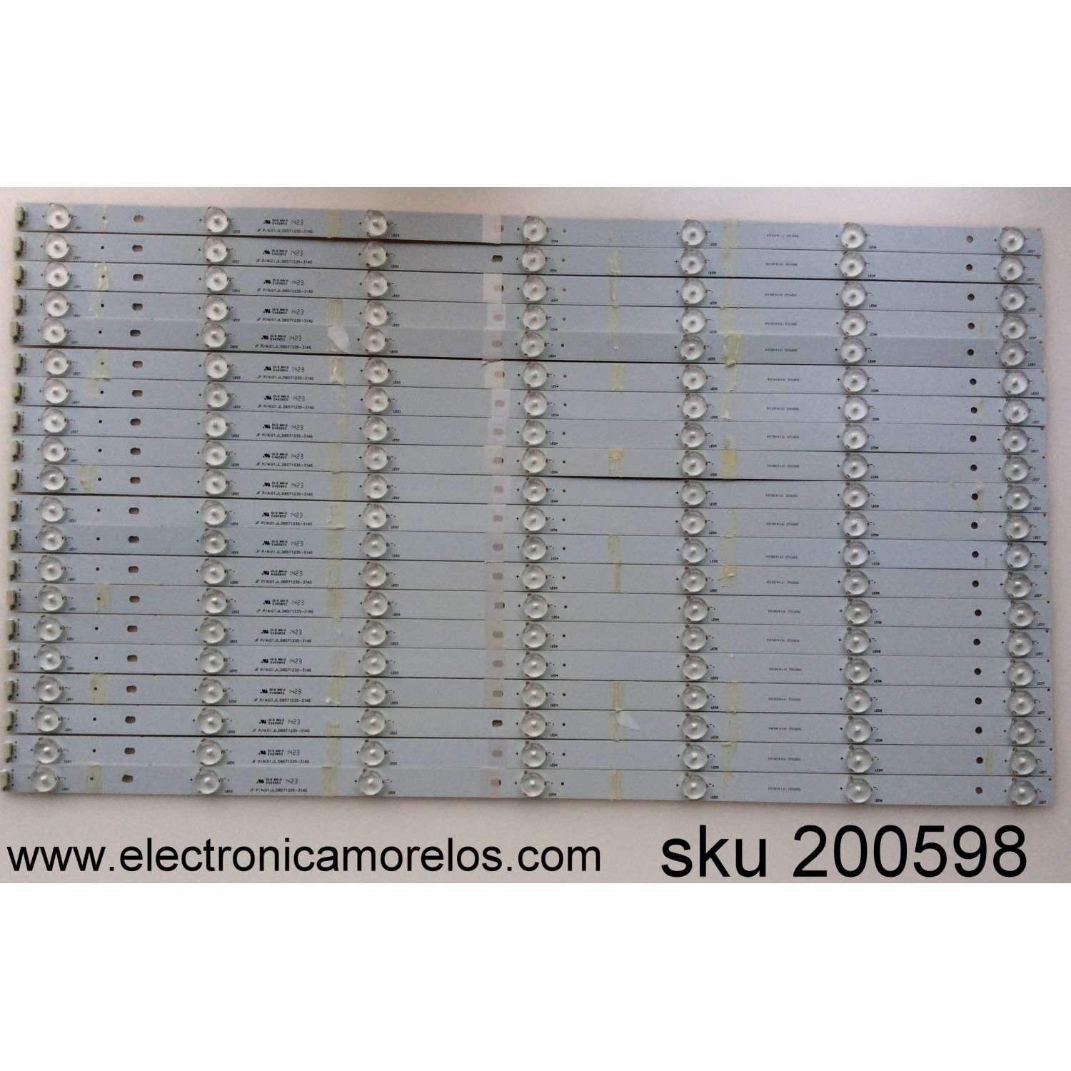 KIT DE LED'S PARA TV VIZIO (16 PIEZAS) / NUMERO DE PARTE LB7502P V1_M75Q6 / 7839-775015-05081401 / 20210516 / 20210421 / LB7502P V1_M75Q6_R / LB7502P V0_M75Q6_L / PANEL K750WDK21 / MODELO M75Q6-J03