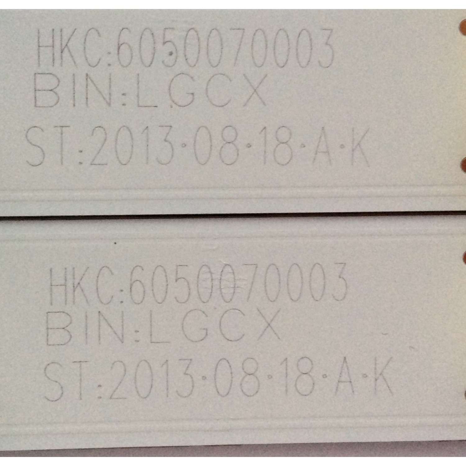 KIT DE LED PARA TV / HAIER HK500WLEDM-CH04H / V500HK1-PS1 / HKC-500W-TE01A-50T9-MCPCB / 6003050486 / MODELO LE50H3280 - Imagen 2