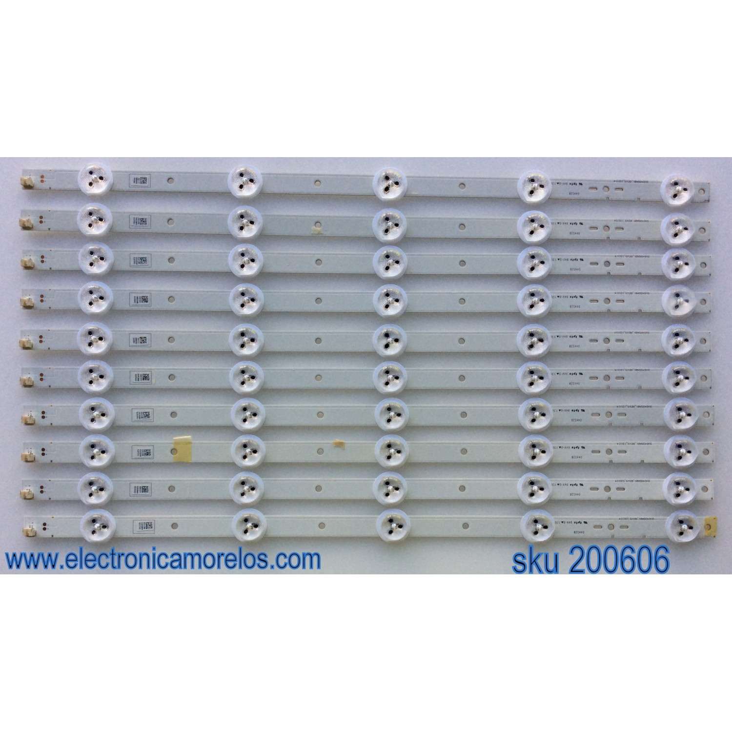 KIT DE LED'S PARA TV SONY (10 PIEZAS) / NUMERO DE PARTE SVG400A81 / 001S1B / SVG400A81_REV3_121114 / PANEL LSY400HM02-A02 / MODELO KDL-40R450A