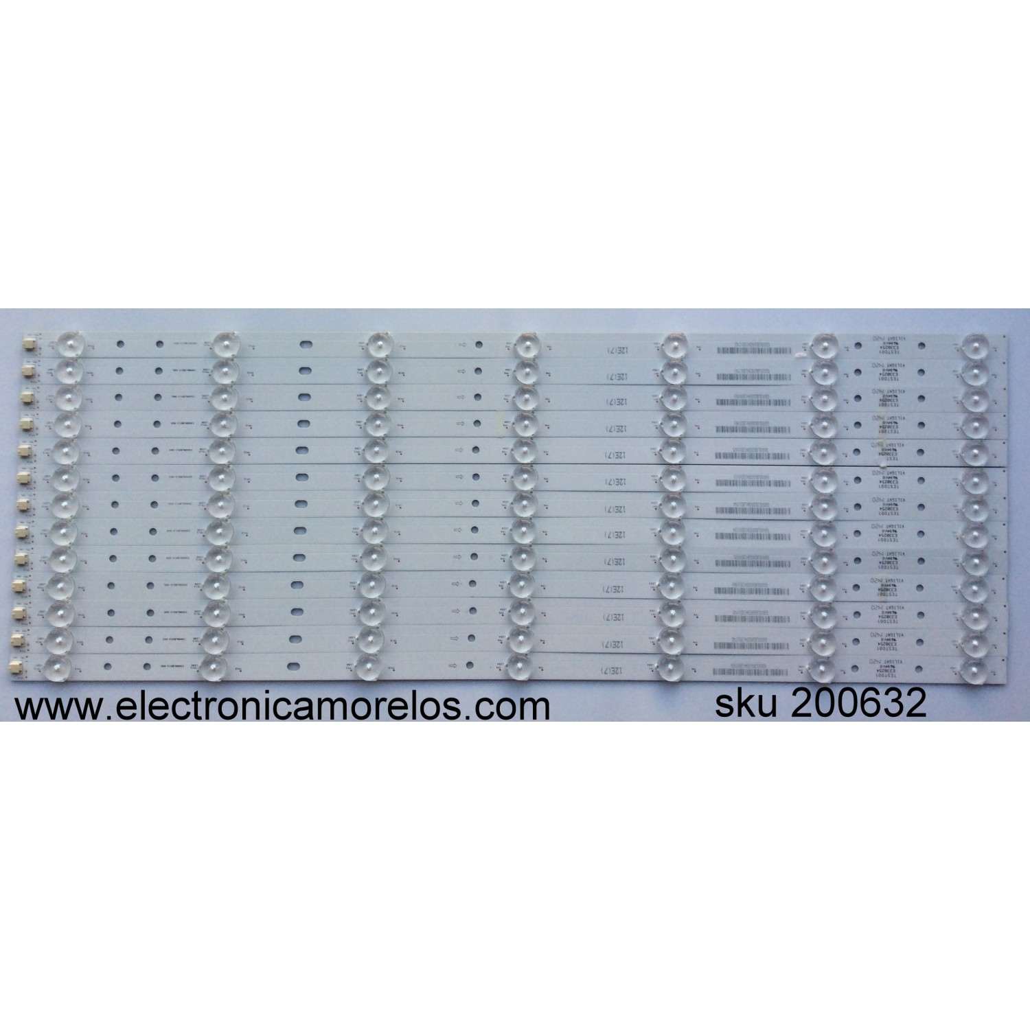 KIT DE LED PARA TV VIZIO (KIT INCOMPLETO, 13 PIEZAS) A8386303A / E600DLB013-005 / MODELO E600i-B3 LFTRPUBQ 