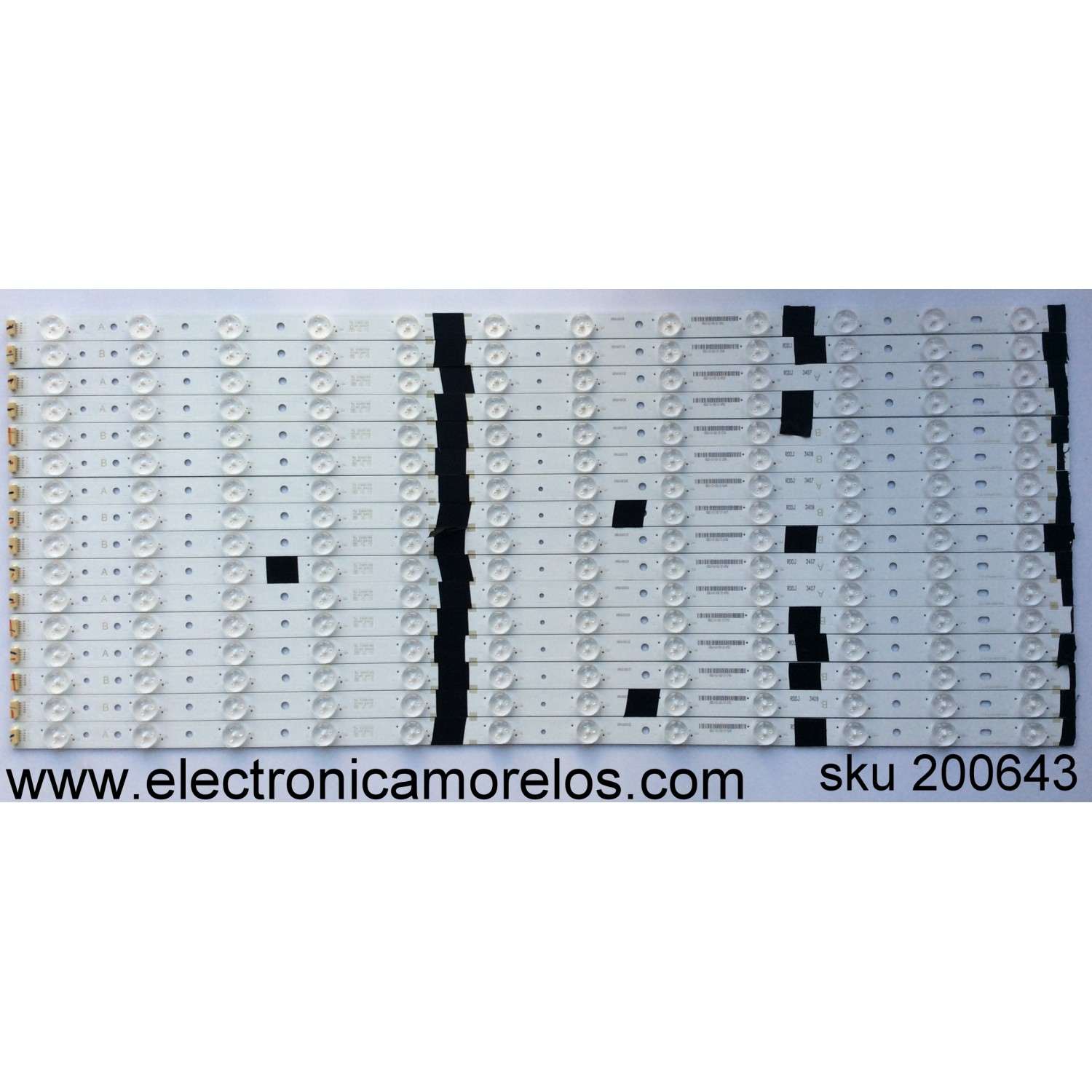 KIT DE LED´S PARA TV (16 PIEZAS) / VIZIO IC-C-VZAA65D700A / IC-C-VZAA65D700B / IC-C-VZAA65D700 / 098101003132 / 098101003133 / RCEH-C7-D7632 / RCEH-C7-E76-33 / E466169 / PANEL T650QVN04.3 / MODELO M65-D0 LAUAUADS