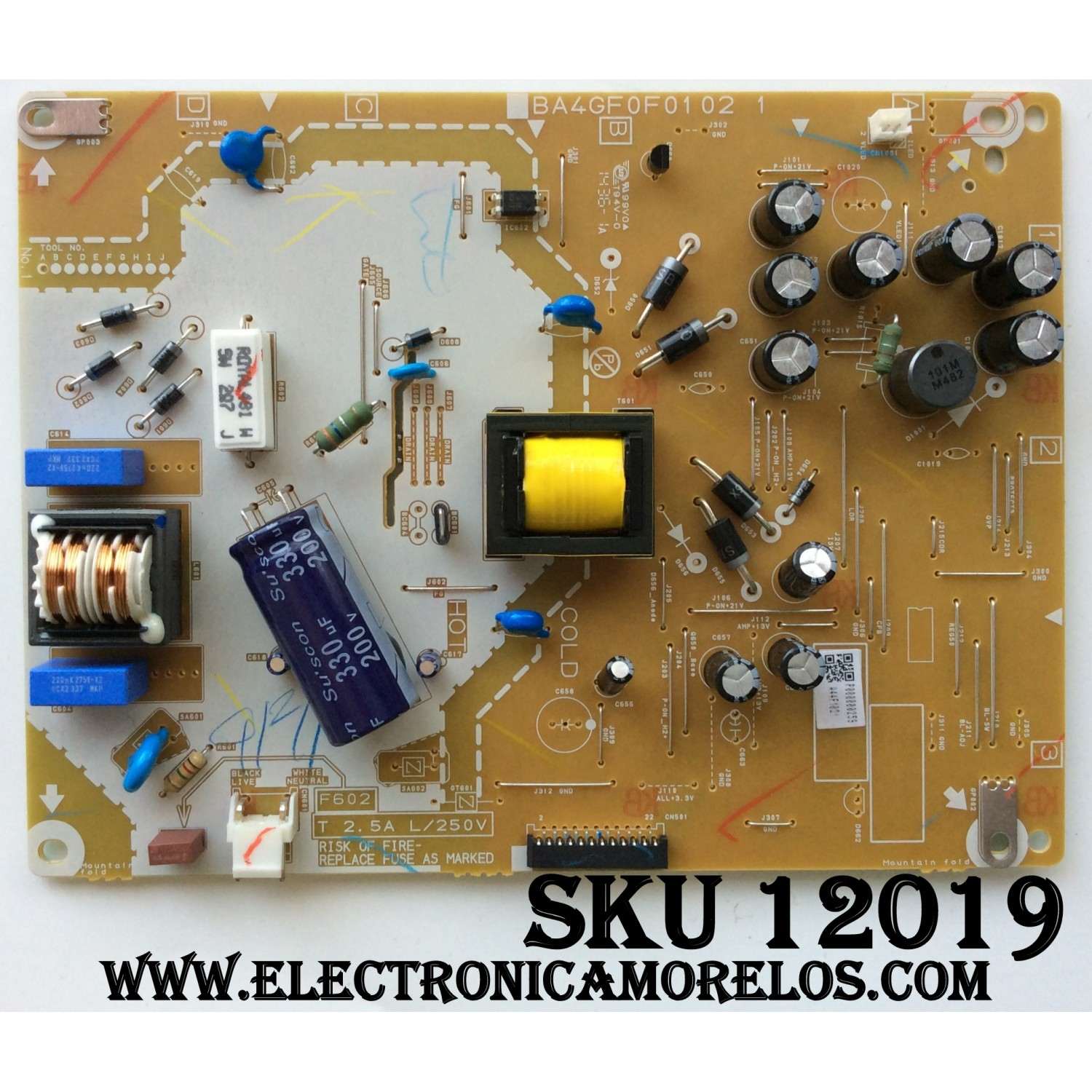 FUENTE DE PODER / MAGNAVOX /  EMERSON  / A44F0MPW-001 / BA4GF0F0102 1 / A44F1021 / A44F0MPW / MODELOS  32MD304V/F7 ME1 /  LD320EM5 ME1 	