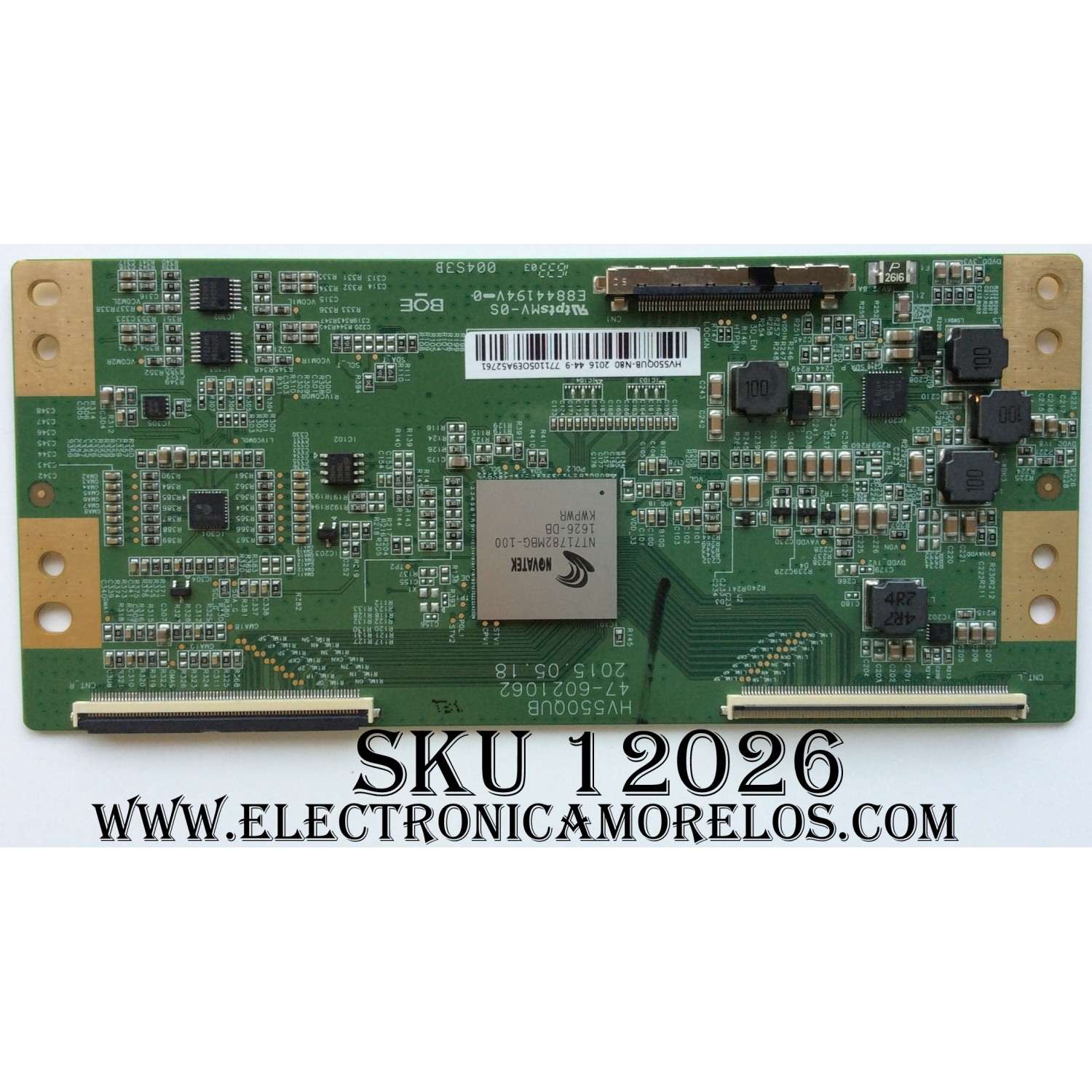 T-CON / SCEPTRE 44-9771105O / HV550QUB / 47-6021062 / MODELO U55 B2IV58CE / PANEL CN55XB8B00	