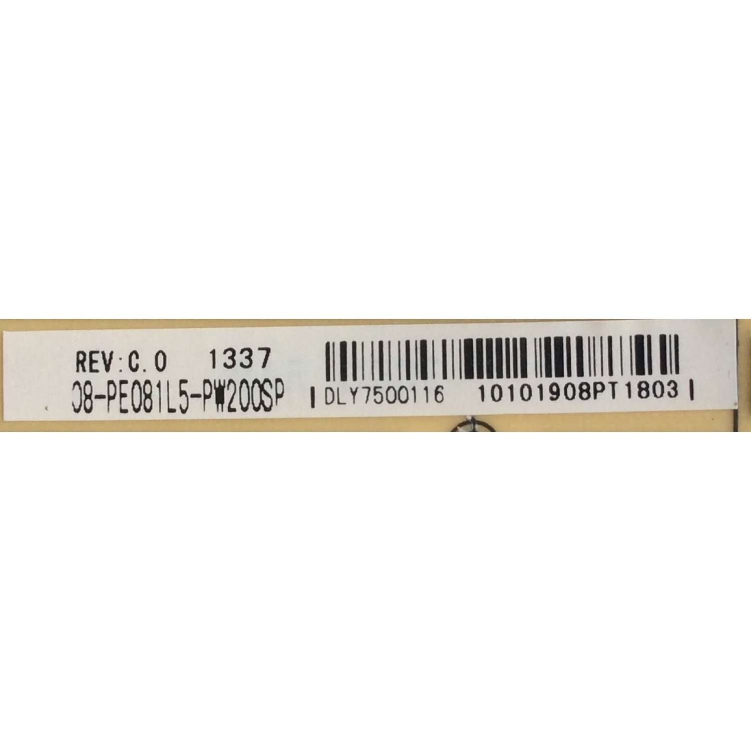 FUENTE DE PODER / SHARP 08-PE081L5-PW200SP / 9KT08PE081L5PW / 40-E081L5-PWC1XGSP / 08-PE081L5-PW200AA / MODELO LC-32LE450U	 - Imagen 2