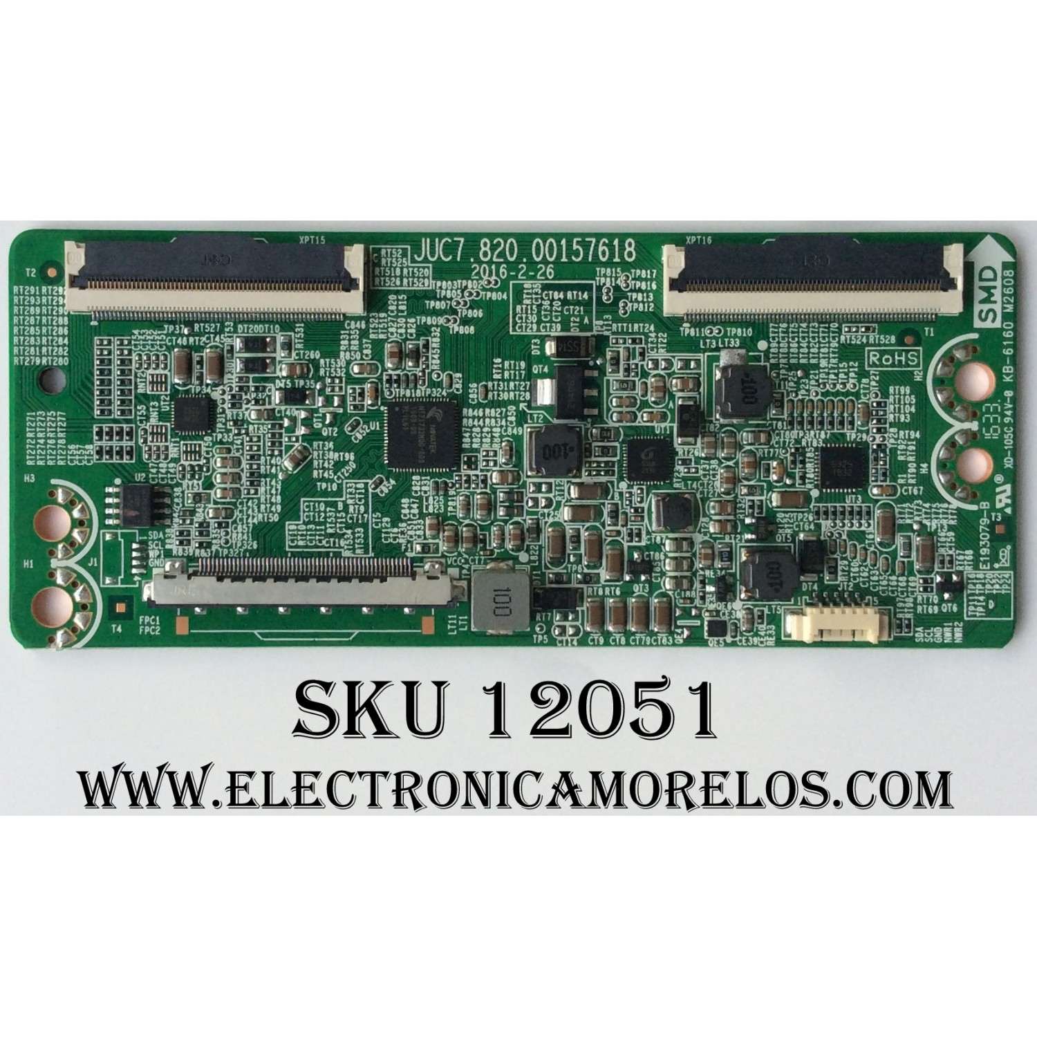 T-CON / HITACHI / 999K6R701 / JUC7.820.00157618 / MODELO 43R5 CH6JX01754	