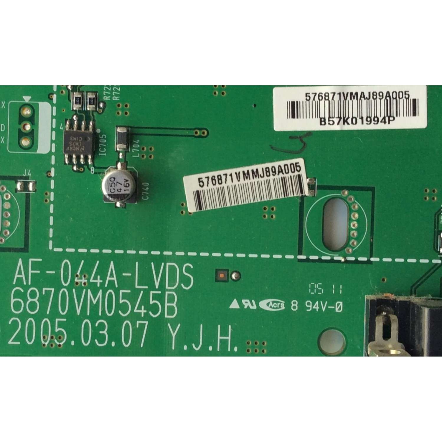 MAIN PARA TV TCL / NUMERO DE PARTE 30800-000326 / 40-MS14F1-MAA2HG / 11602-500236 / 30801-000300 / V8-ST14K01-LF / PANEL LVF320NDEL KJ9W00 / DISPLAY PT320CT01-3 VER.1.3 / MODELO 32S327	 - Imagen 3
