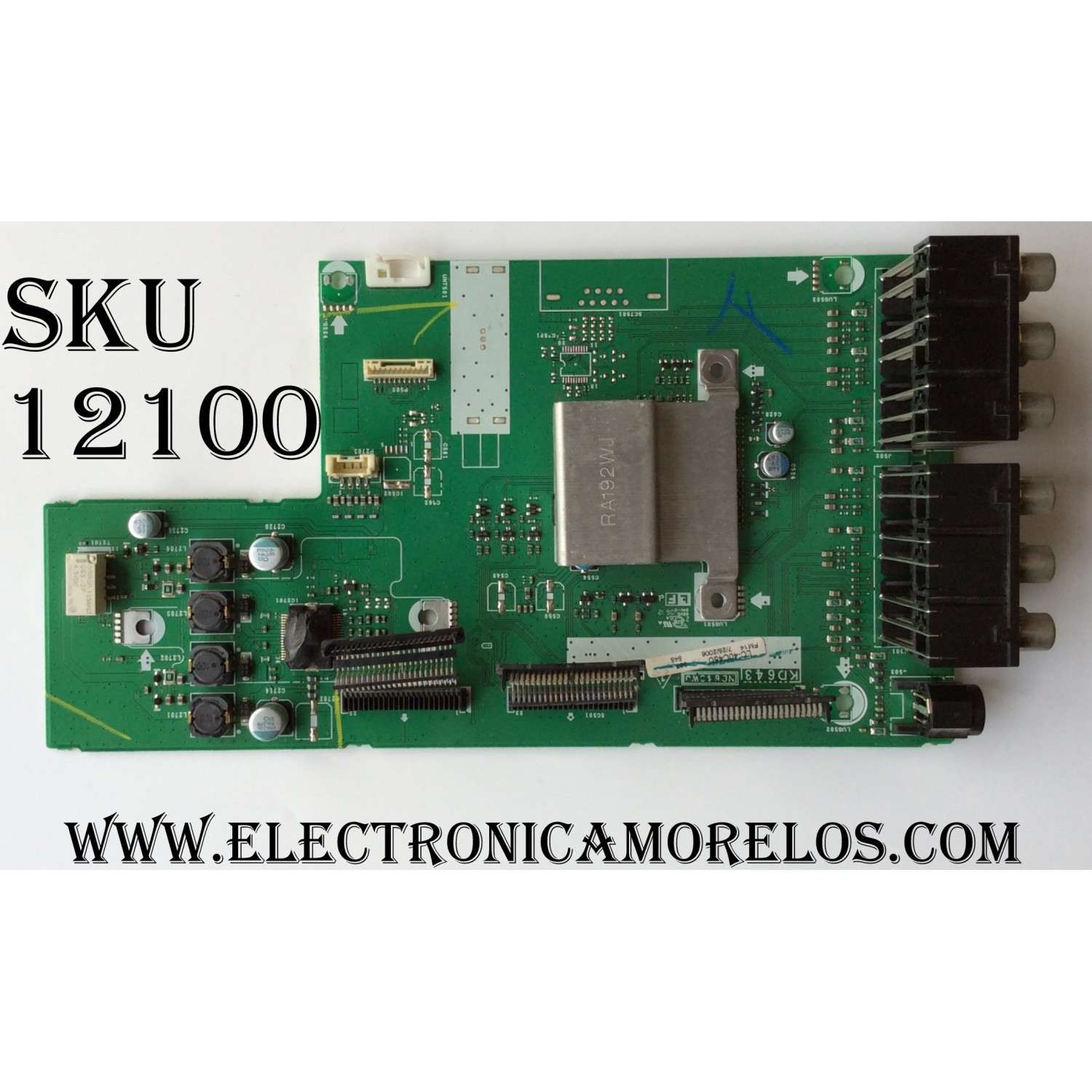 MAIN FUENTE (COMBO) PARA TV SCEPTRE / NUMERO DE PARTE DXCK202005-046 / TP.MS3458.PC757 / 1.05.01.0010128-000 / A20074240 / DISPLAY CC500PV7D VER.02 / MODELO W50 PSTV58GA