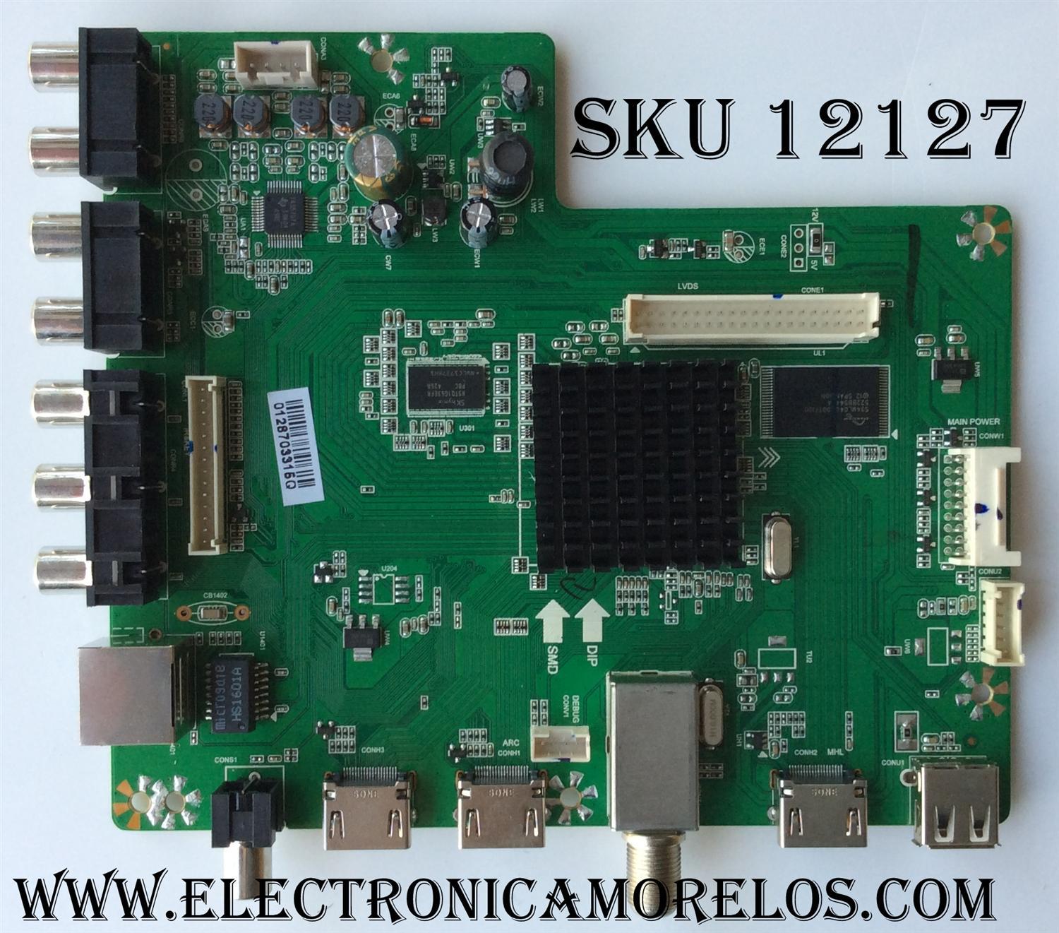 MAIN / RCA 395RE01M6308LNA2-A1 / LD.M6308.B / MODELO SLD40HG45RQ / PANEL V400HJ6-PE1-CI-12V	