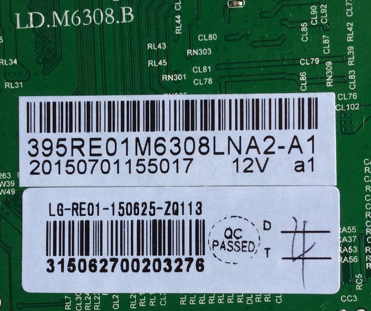 MAIN / RCA 395RE01M6308LNA2-A1 / LD.M6308.B / MODELO SLD40HG45RQ / PANEL V400HJ6-PE1-CI-12V	 - Imagen 2