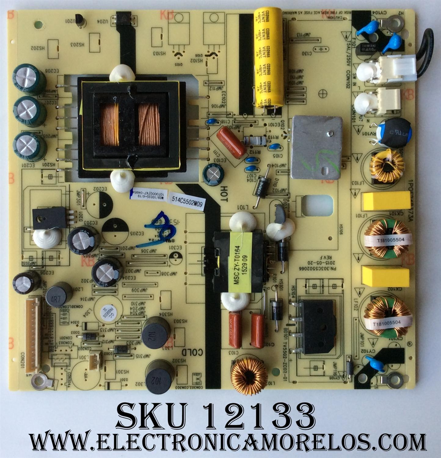 FUENTE DE PODER / JVC 1070000747-04954 / 303C5502066 / 1POF248373A / MODELO LT-42UE76 / PANEL V420DK1-QS1	