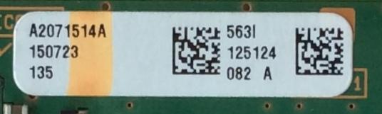 MAIN ORIGINAL PARA TV SONY NUMERO DE PARTE A2071514A  563 / A-2068-395-B / 1-893-880-21 / PANEL T650HVF05.1 / DISPLAY T650HVN12.3 / MODELO KDL-65W850C	 - Imagen 2