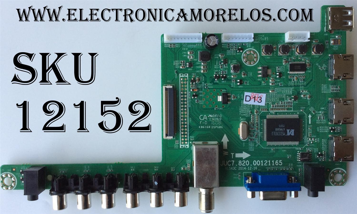 MAIN / HITACHI 999C6C / JUC7.820.00121165 / MODELO LE55A6R9A / PANEL C550F15-E6-H	