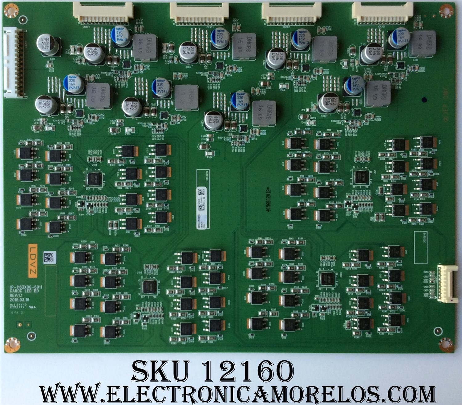 LED DRIVER / VIZIO Y8387248A / 0570CAR0C000 / 1P-1163X00-601 / 248A / MODELO M70-D3 LFTRVCAS	