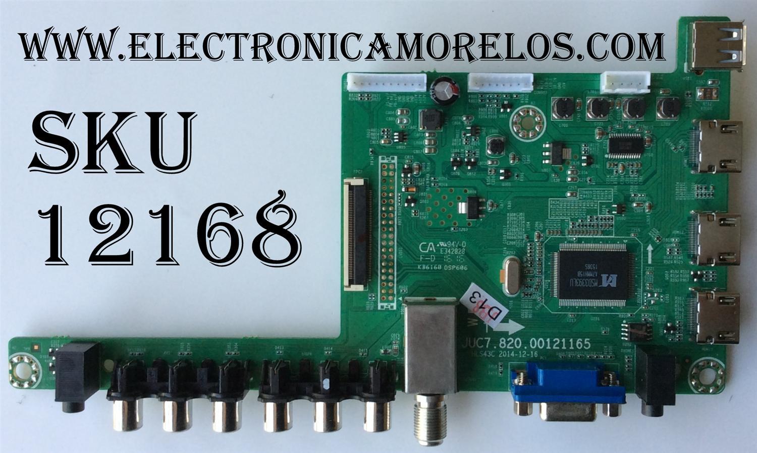 MAIN / HITACHI 999H6C / JUC7.820.00121165 / MODELO LE55A6R9A / PANEL C550F15-E6-H	
