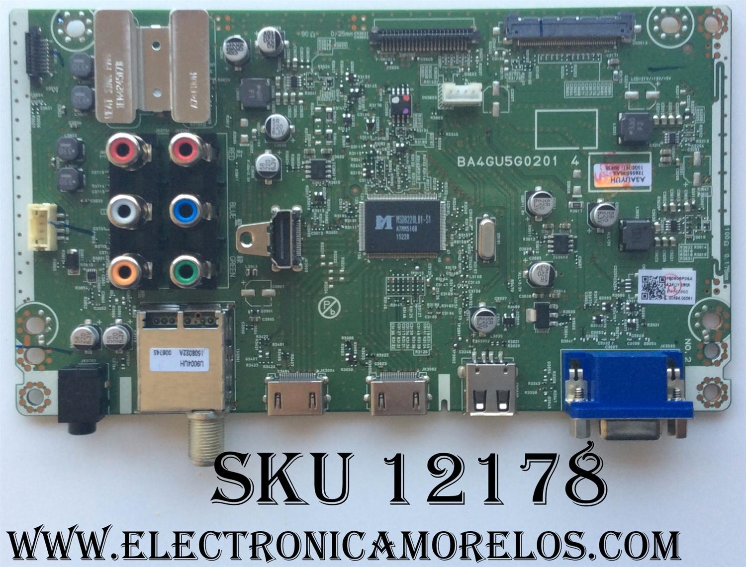 MAIN / MAGNAVOX A3AUYUH / BA4GU5G0201 4 / A3AUY-MMA / MODELO 50ME313V/F7 A / PANEL U3AU4XH	