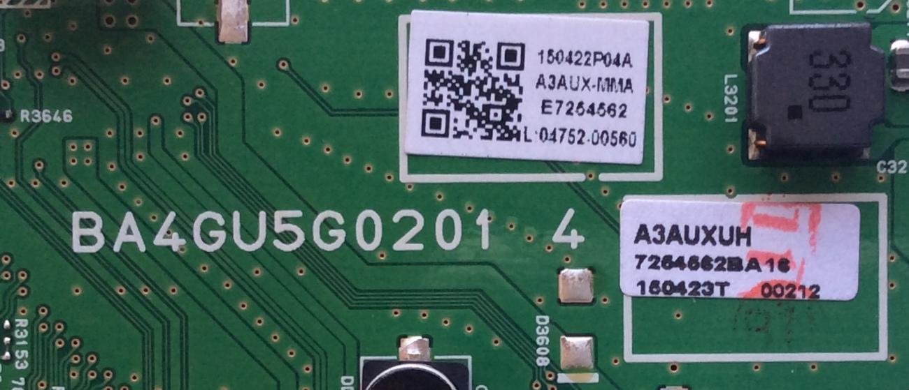 MAIN / MAGNAVOX A3AUXMMA-001 / A3AUXUH / BA4GU5G0201 4 / A3AUX-MMA / MODELO 50ME313V/F7 A DS4 / PANEL U3AU5XH	 - Imagen 2