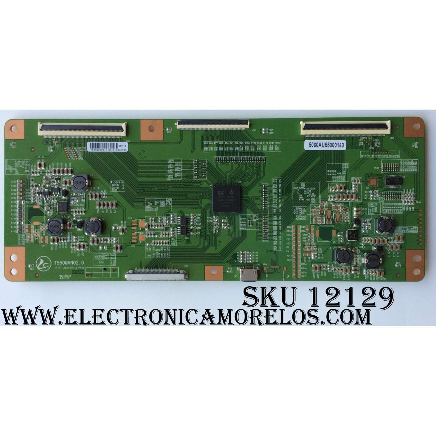 T-CON / SCEPTRE 5060AU55000140 / T550QVN02.0 / MODELO E55 E555BV-FMQC8A / PANEL T550QVN02.0 / HK550WLEDM-AH9BH	