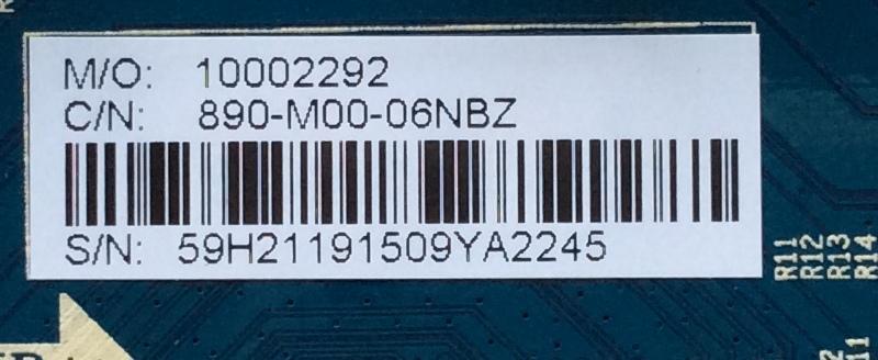 MAIN / PANASONIC 890-M00-06NBZ / 59H2119 / CV6488H-A / SY15272 / MODELO TC-50CX400U	 - Imagen 2