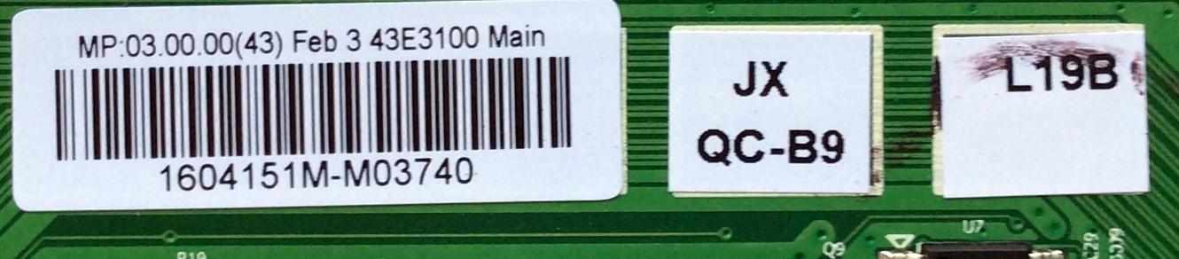 MAIN FUENTE (COMBO) PARA TV LG / NUMERO DE PARTE 1604151M / 43E3100 / 5823-A6M68A-0P00 / 1604151LA3582 / MODELO 43LH5000-UA / 43LH5000-UA.CUSWLH - Imagen 2