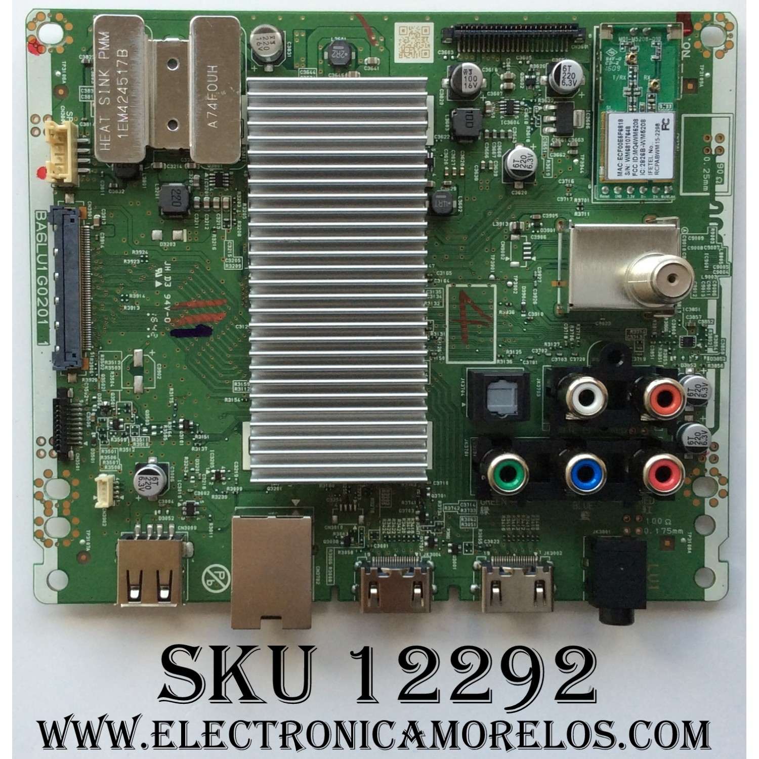 MAIN / MAGNAVOX A6LU1UT / BA6LU1G0201 1 / MODELO 50MV336X/F7 / PANEL U6AU0XT	