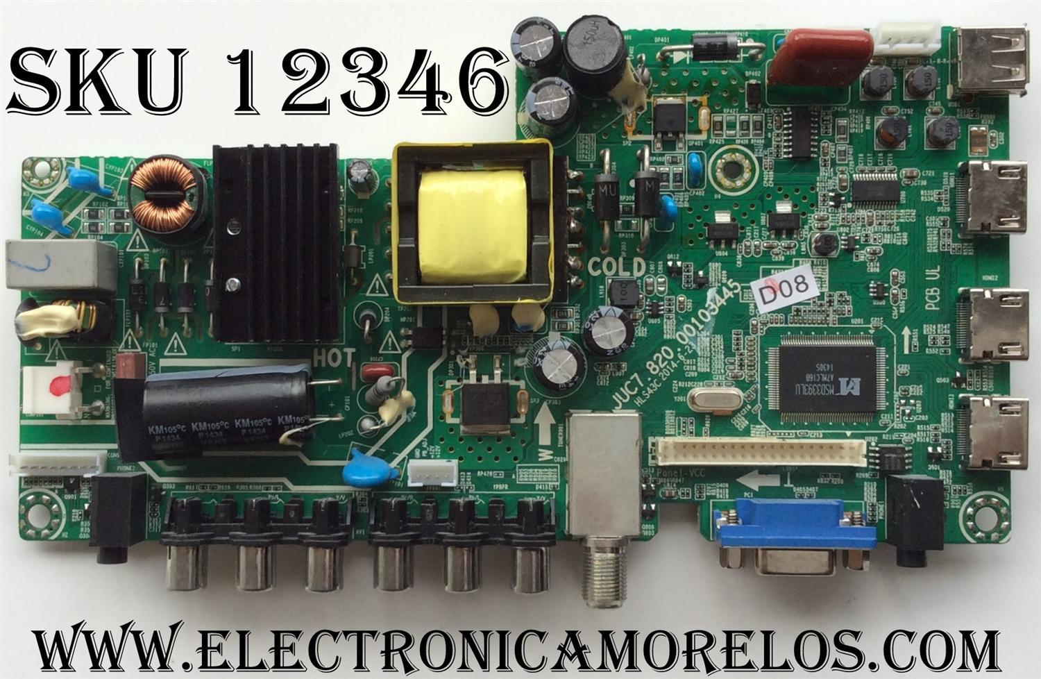 MAIN / HITACHI LE32H408 MAIN / JUC7.820.00103445 / HLS43C 2014-6-23 / MODELO LE32H408 / PANEL C320X14-E5-B(G1)