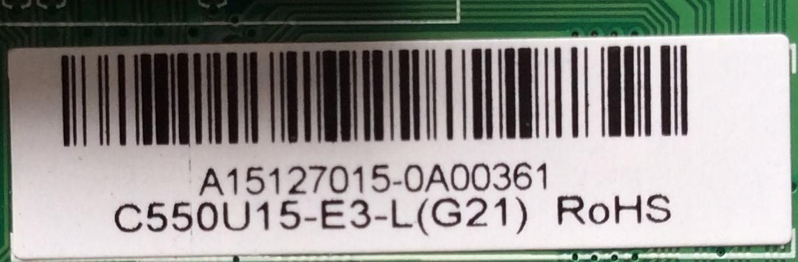 MAIN PAR5A TV HITACHI / NUMERO DE PARTE A15127015 / T.MS3458.U751 / 20160122_101447 / 850142615 / C550U15-E3-L(G21) / PANEL C550U15 / MODELO LU55V809 - Imagen 2