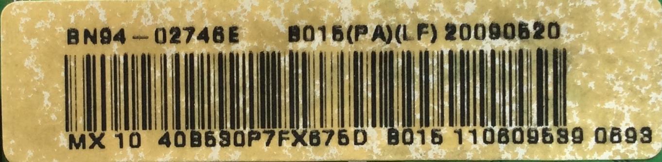 MAIN  PARA TV  SAMSUNG BN94-02746E / BN41-01181A / BN97-03324E / MODELO LN40B530P7FXZA / PANEL LTF400HA08-A03	 - Imagen 2