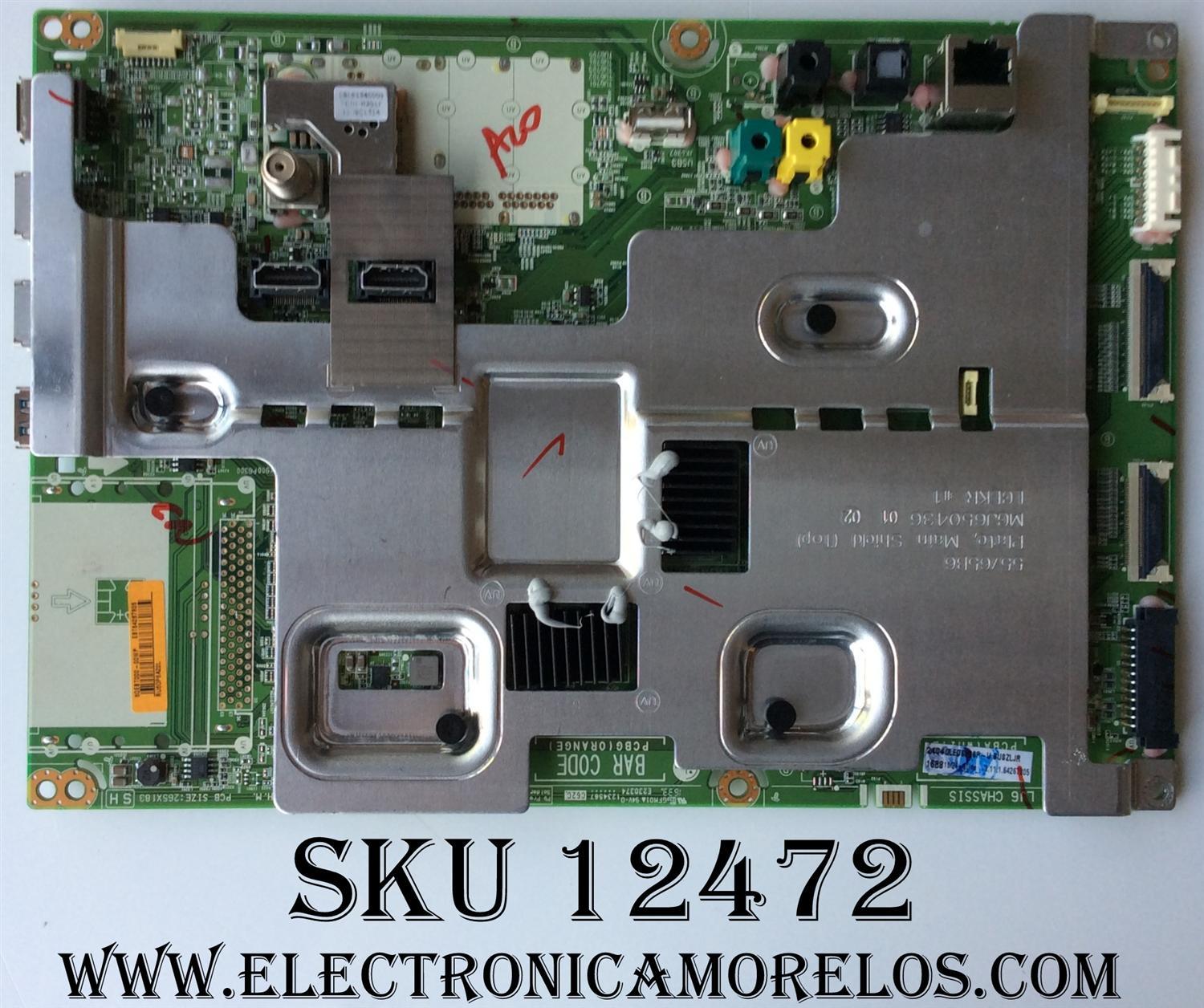 MAIN PARA TV LG OLED 4K·HDR·HDR10·DOLBY VISION ((SMART TV)) / NUMERO DE PARTE  EBT64267805 / EAX66886304(1.0) / EAX66886304 / 64267805 / PANEL LC650AQD / MODELO OLED65B6P / OLED65B6P-U / OLED65B6P-U.BUSZLJR / OLED65B6P-U.AUSWLJR