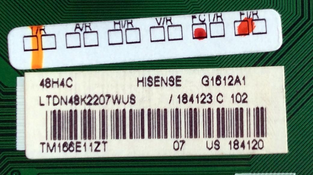 MAIN / HISENSE 184123 / RSAG7.820.6400/ROH / MODELO 48H4C PANEL HD480DF-E32 - Imagen 2