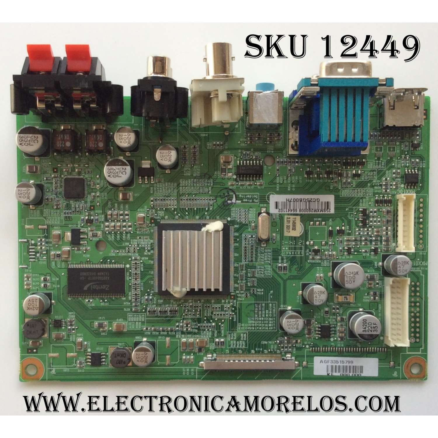 MAIN PARA MONITOR HP / NUMERO DE PARTE GQFCB0HP042 / 715G6911-M0C-008-004Y / GCTHPQ1 / BTM222 / 3640245M3372 / MODELO HSTND-9151-A