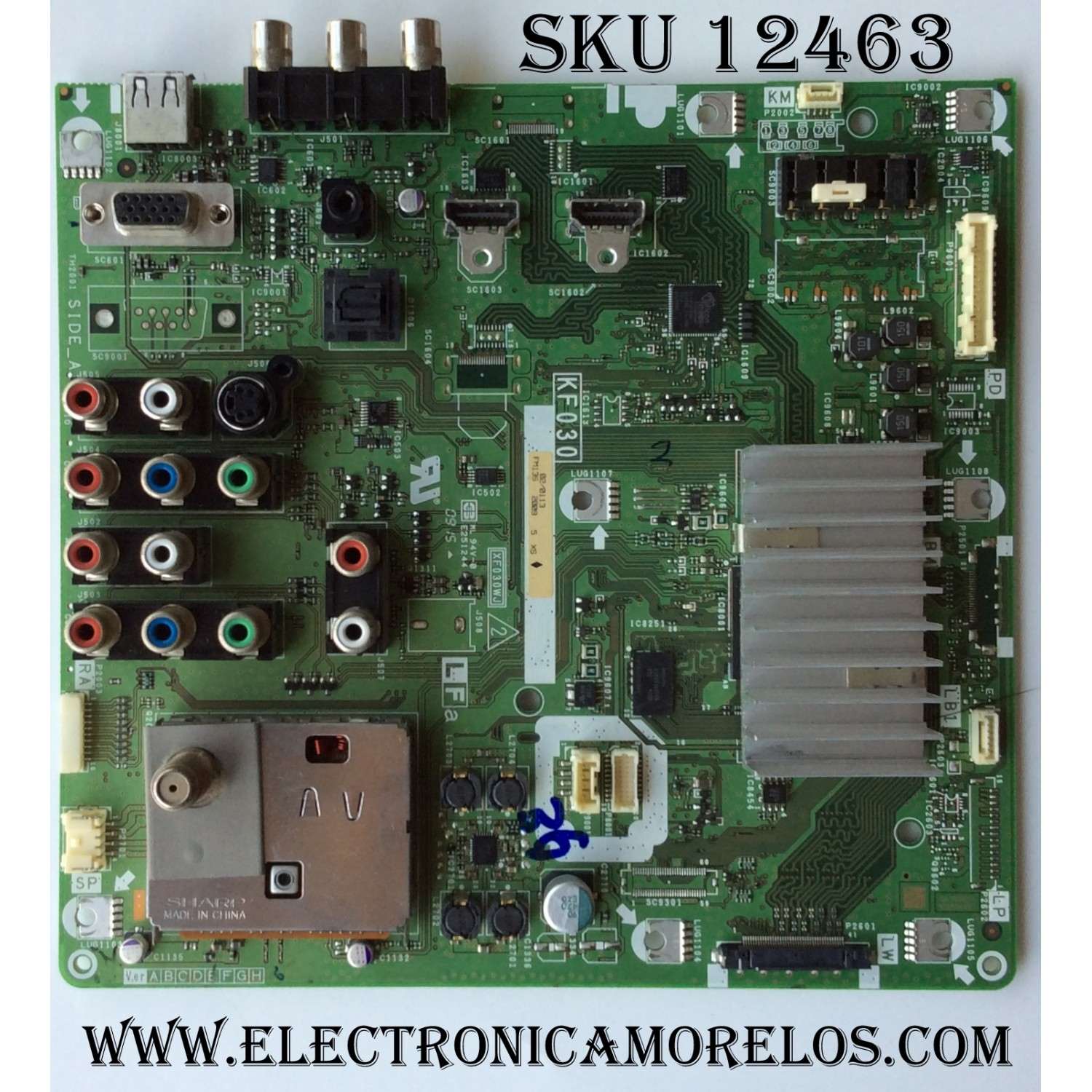 MAIN / SHARP DUNTKF030FM13S / KF030 / XF030WJ / FM13S / MODELO LC-32D47UT / PANEL LK315T3LZ94	