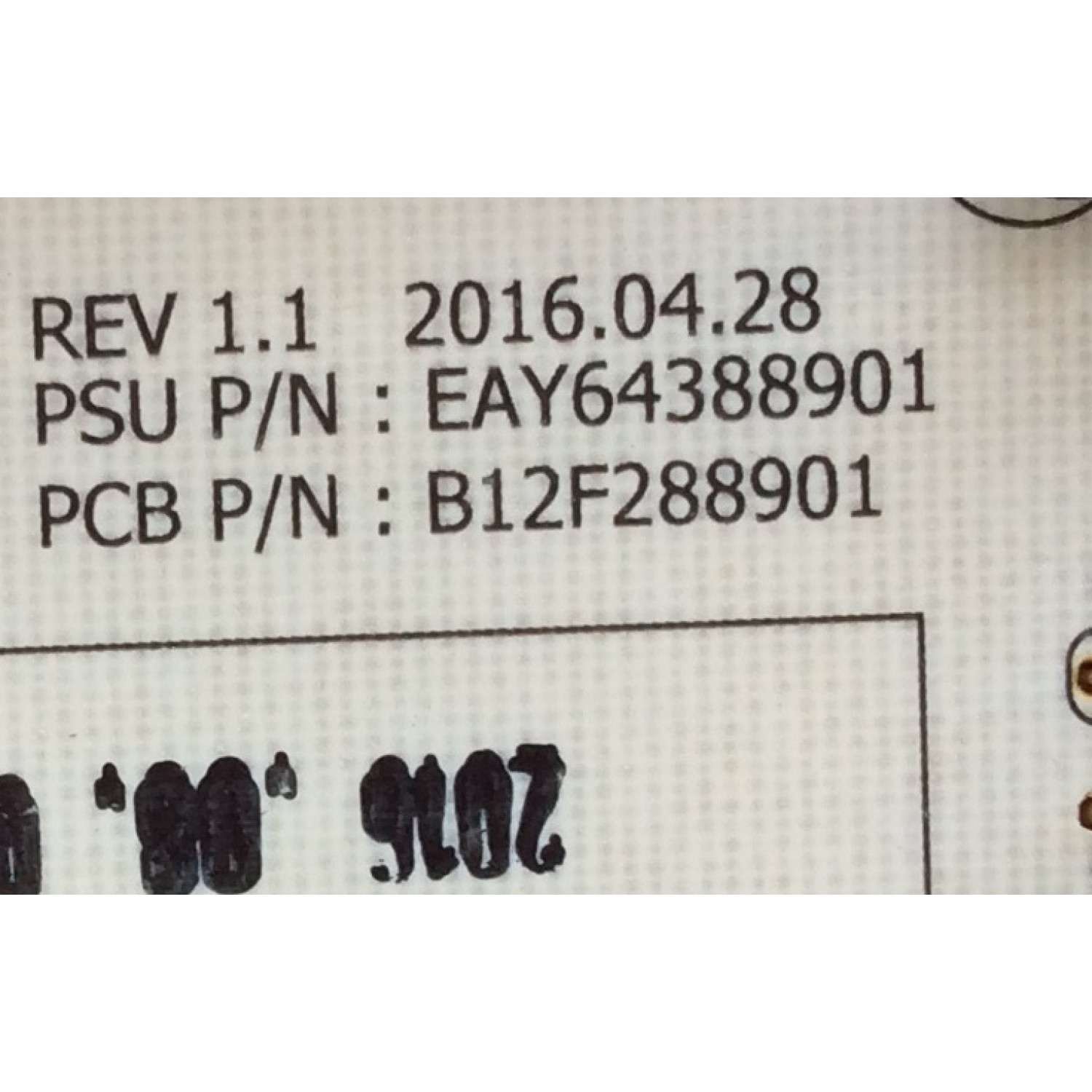 FUENTE DE PODER PARA TV LG OLED / NUMERO DE PARTE  EAY64388901 / 64388901 / LGP65B-160P / PANEL LC650AQD / MODELO OLED65B6P / OLED65B6P-U / OLED65B6P-U.BUSZLJR / OLED65B6P-U.AUSWLJR - Imagen 3