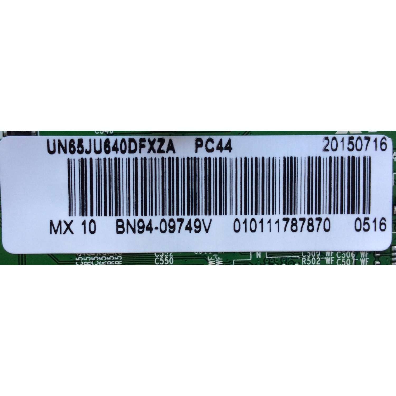MAIN PARA TV SAMSUNG / NUMERO DE PARTE BN94-09749V / BN41-02443A / BN97-10392A / BN9409749V / PARTE SUSTITUTA BN94-10702Z / PANEL CY-GJ065HGLVAH / MODELO UN65JU640 / UN65JU640DFXZA UH01 - Imagen 2