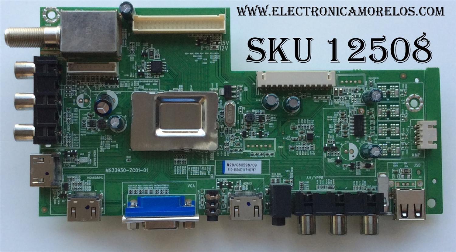 MAIN / HAIER 510-150407117 / MS33930-ZC01-01 / MODELO 40E3500	