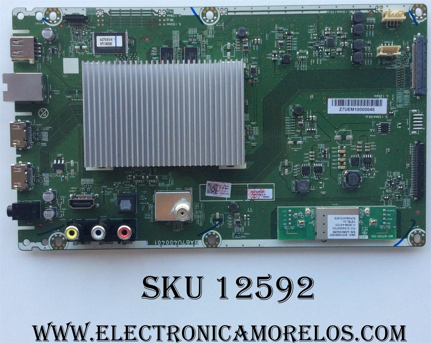 MAIN / PHILIPS / AZ7UEUH / BA67U4G0401 1 / AZ7UE-MMA / DISPLAY V500DJ6-QE1 / MODELO 50PFL5601/F7 B DS3A	
