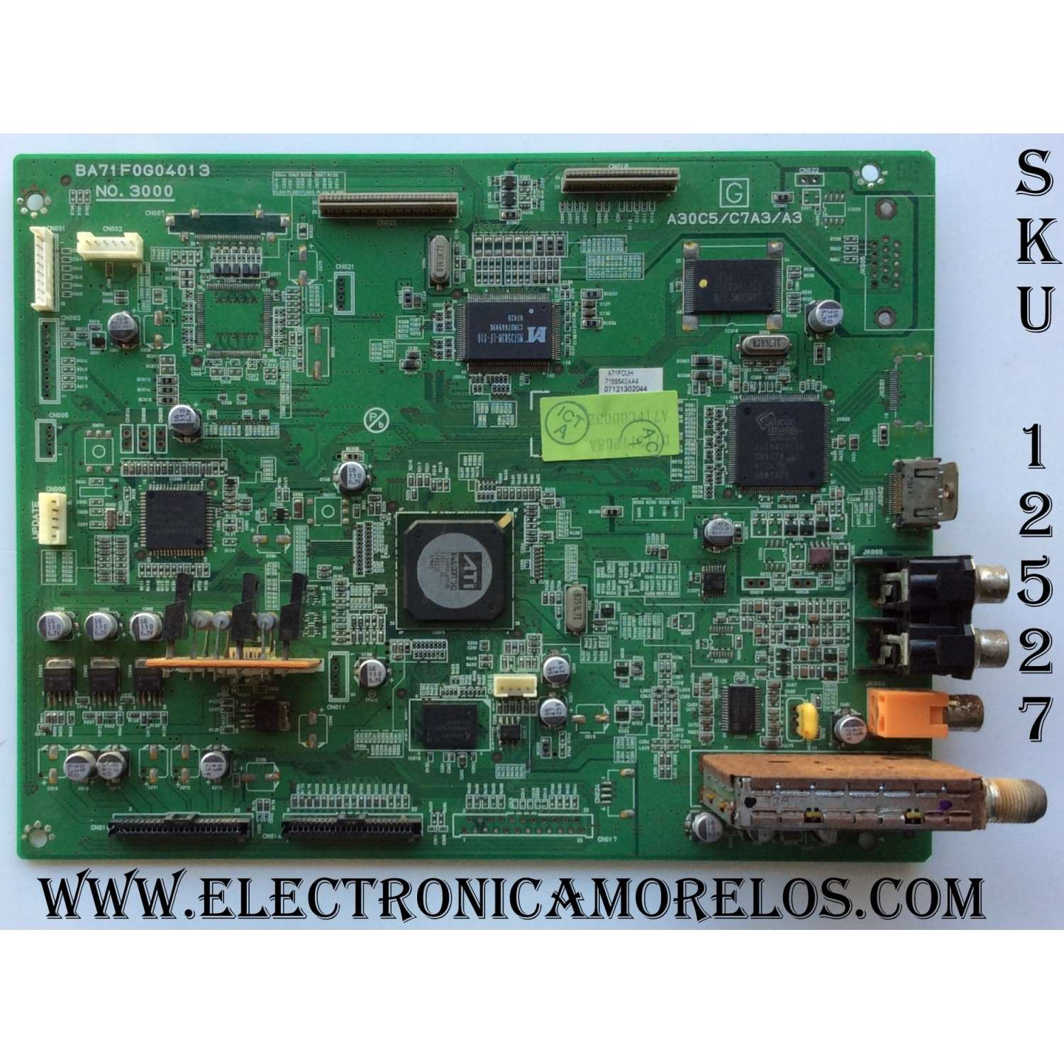 MAIN PARA TV MAGNAVOX / NUMERO DE PARTE A31M1012 / BA31MOG0201 2 / DISPLAY V290BJ1-PE1 REV.C2 / MODELO 29ME403V/F7	