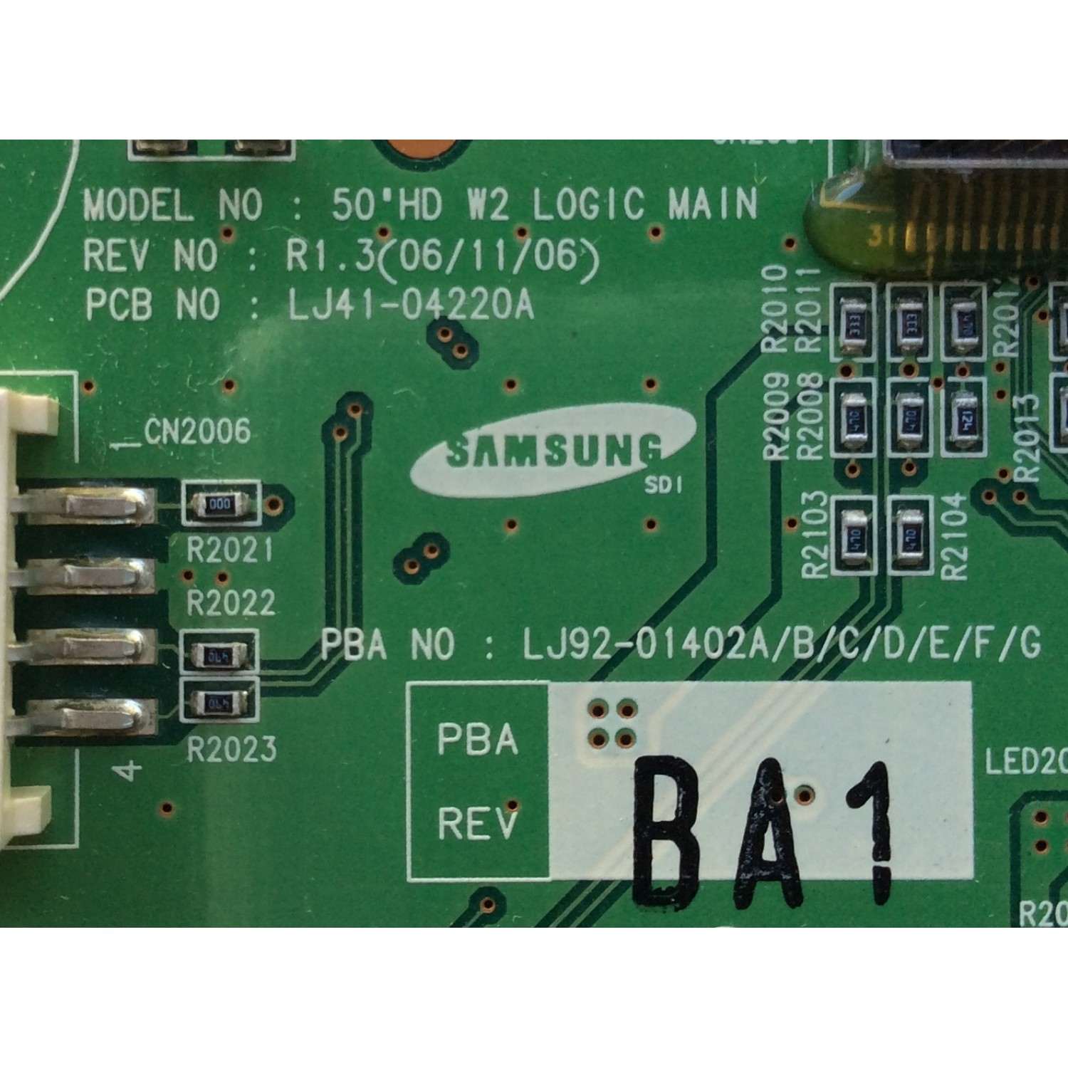 MAIN LOGICA / PHILIPS 996500044495 / 402B / LJ41-04220A / LJ92-01402B / SUSTITUTAS 996510011738 / 0940-0000-2220 / MODELO 50PFP5332D/37 / PANEL S50HW-YB02, S50HW-YD02	 - Imagen 2