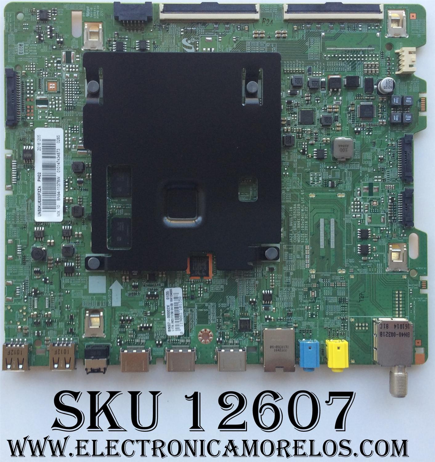 MAIN / SAMSUNG BN94-11378W / BN41-02528A / BN97-00002X / PANEL CY-GK050HGNVYH / MODELO UN50KU6300FXZA DG10