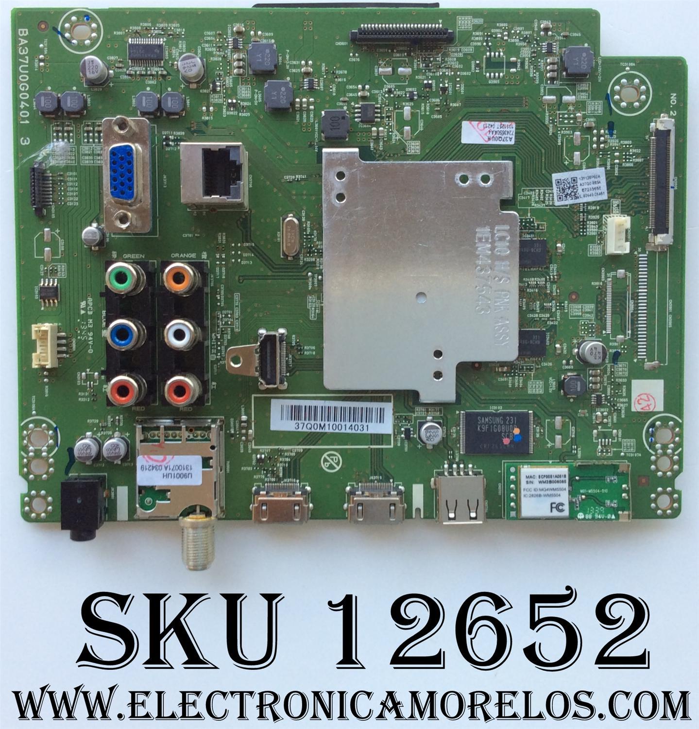 MAIN ORIGINAL PARA TV PHILIPS / NUMERO DE PARTE A37Q0MMA-001 / A37Q0UH /  BA37U0G0401 2 / PANEL U3FQ0XH / DISPLAY HV460WU2-200 / MODELO 46PFL3608/F7 / 46PFL3608/F7 DS1 / 46PFL3908/F7 DS1	