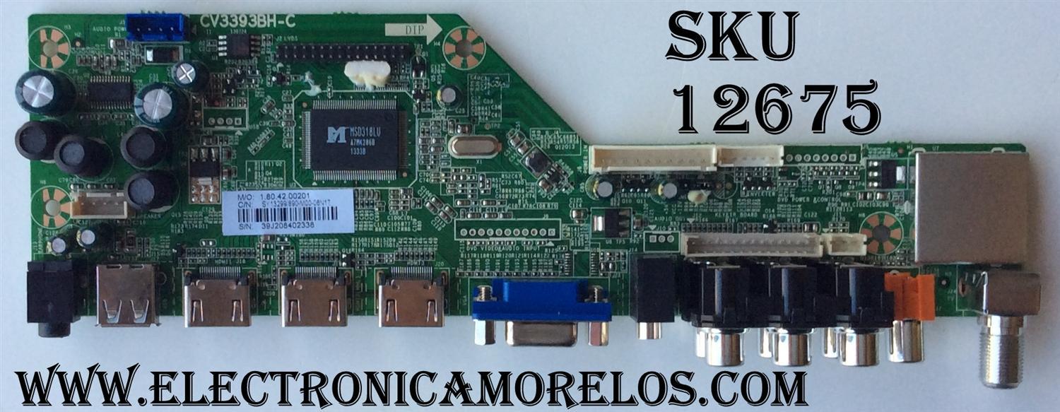 MAIN / SHARP 39J2084 / 890-M00-06N17 / CV3393BH-C / SY13299 / MODELO LC-60LE452U	
