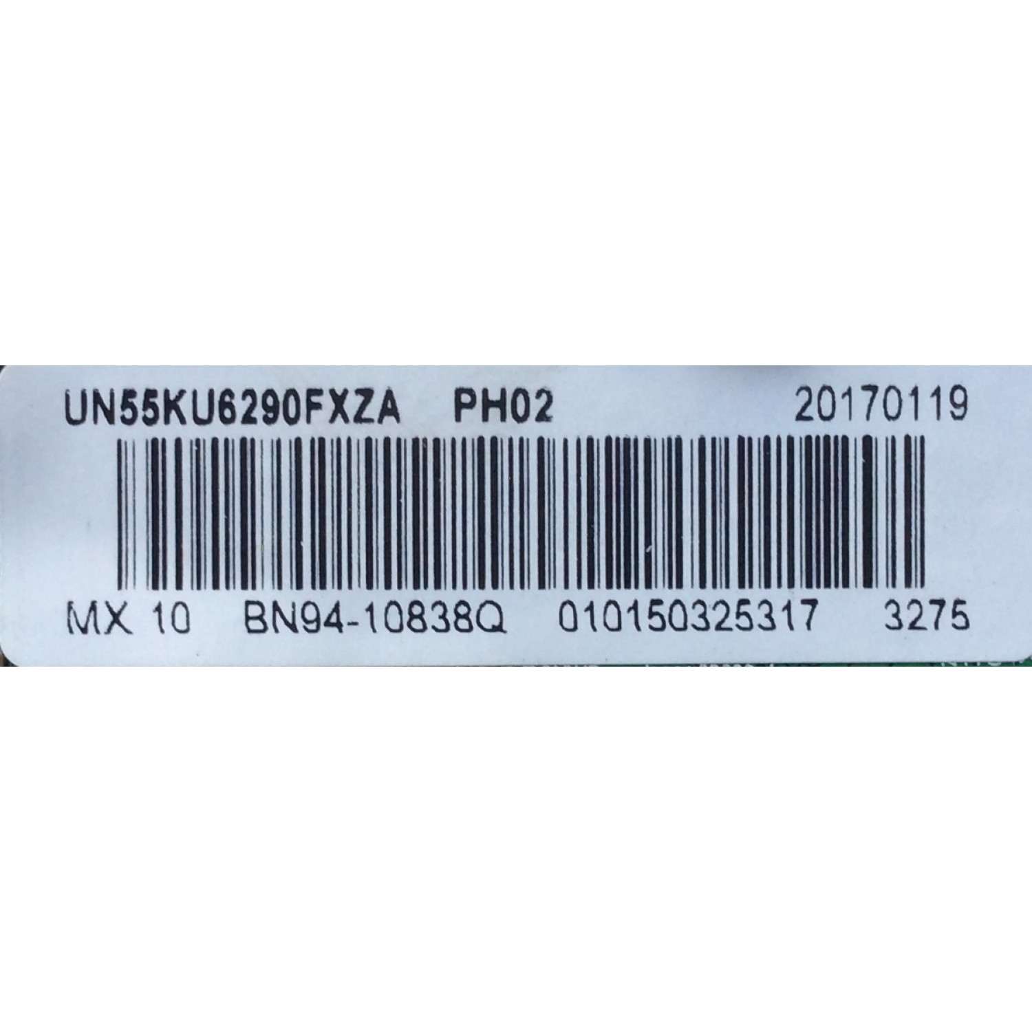 MAIN PARA TV SAMSUNG BN94-10838Q / BN41-02528A / BN97-10651D / BN9410838Q / PANEL CY-GK055HGEV2H / CY-GK055HGHV5H / DISPLAY ST5461D02-7 VER.1.1 / MODELOS UN55KU6290FXZC / UN55KU6290FXZA CJ02 / UN55KU6290FXZA CJ05 / UN55KU6300FXZA CJ05 - Imagen 2