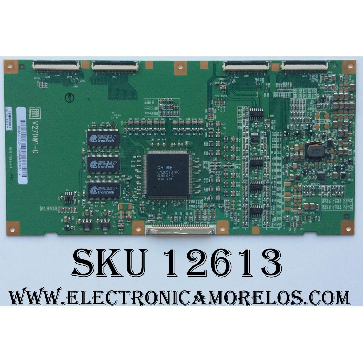 T-CON / NORCENT 35-A27C0224 / V270W1-C / MODELO LT2722 / PANEL V270W1-L04	