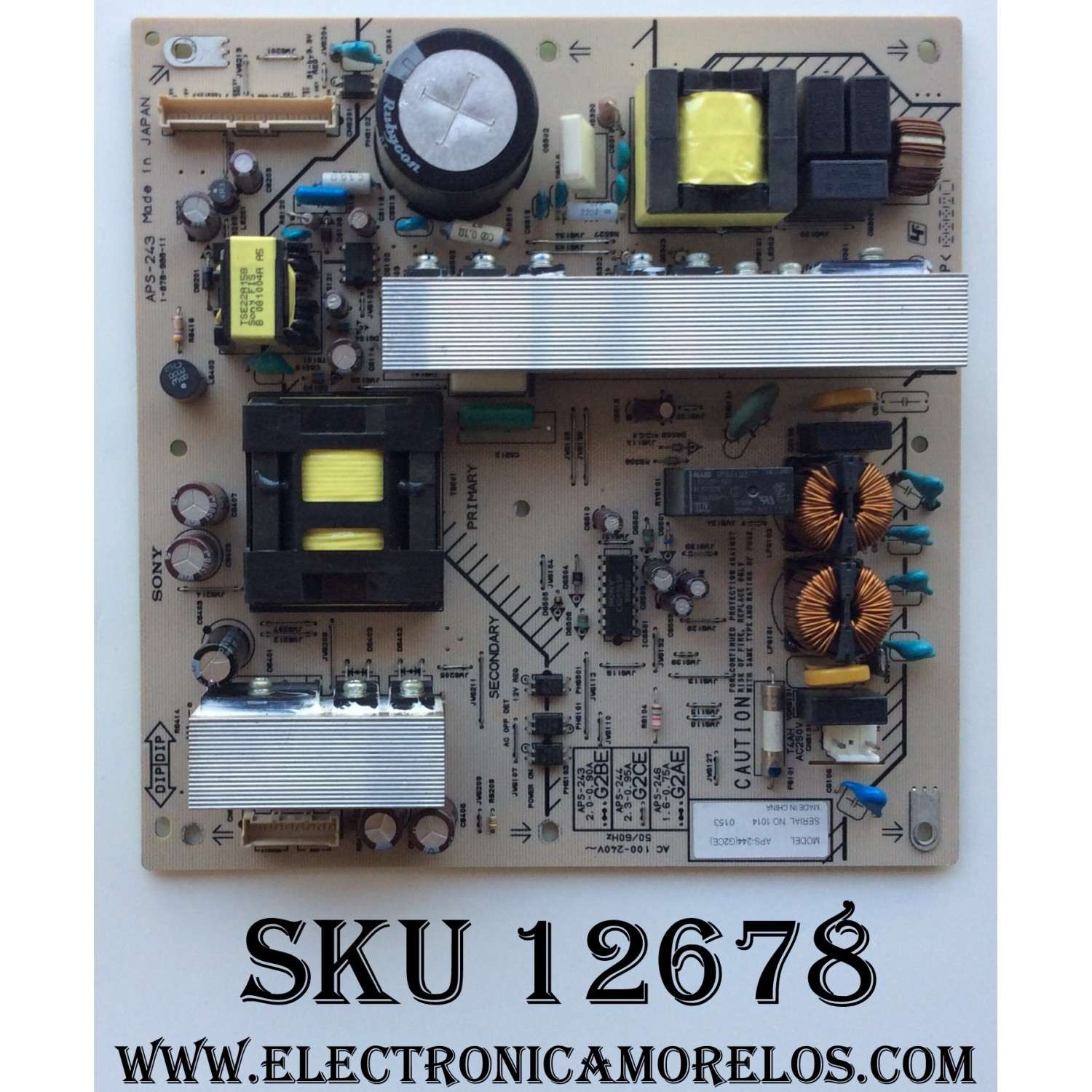 FUENTE DE PODER / SONY APS-244(G2CE) / 1-878-988-11	