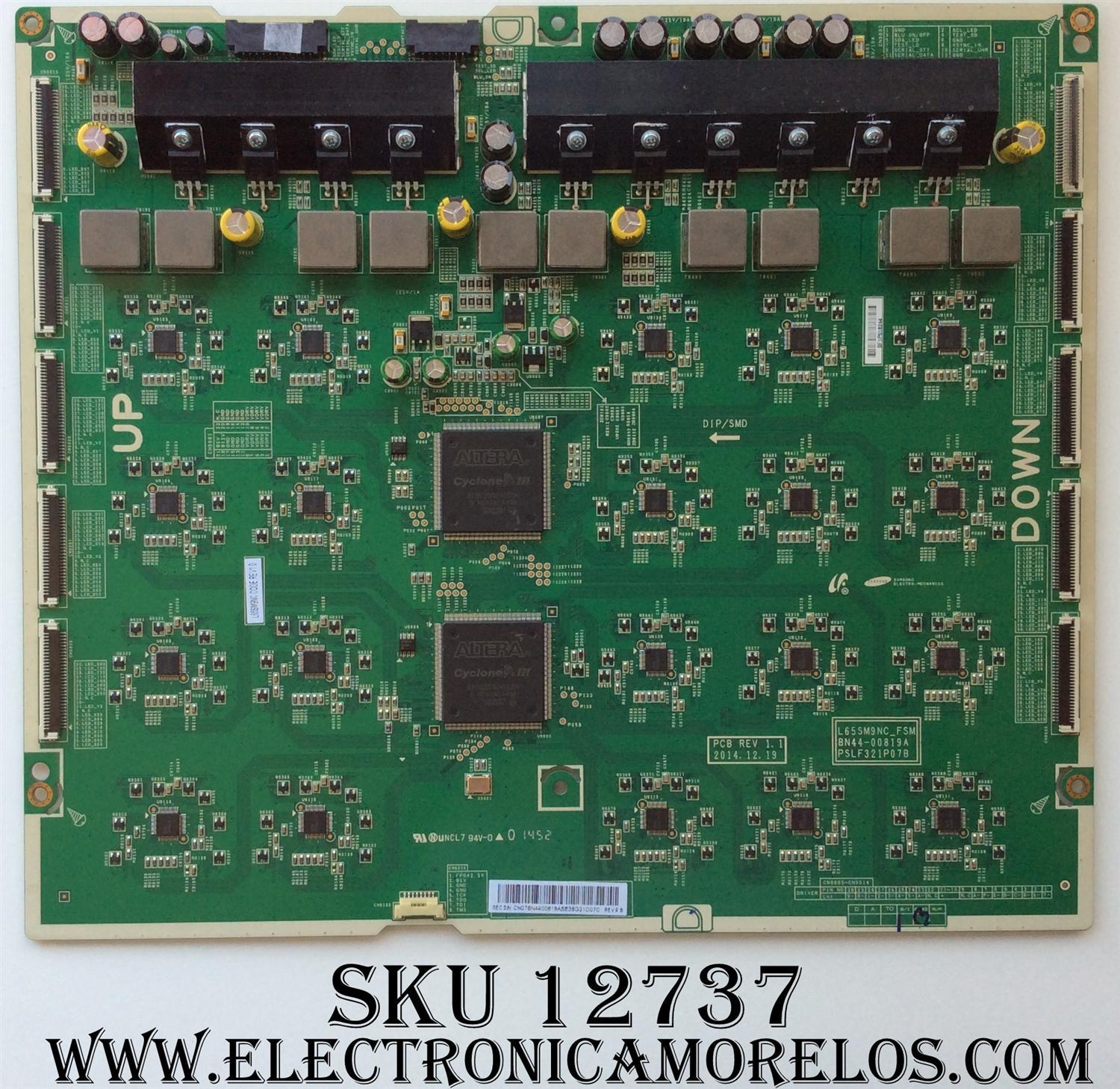 LED DRIVER / SAMSUNG BN44-00819A / BN4400819A / L65SM9NC_FSM / PSLF321P07B / PANEL CY-YJ065FLLV1H / MODELOS UN65JS9500FXZA TS01 / UN65KU650DFXZA FA01