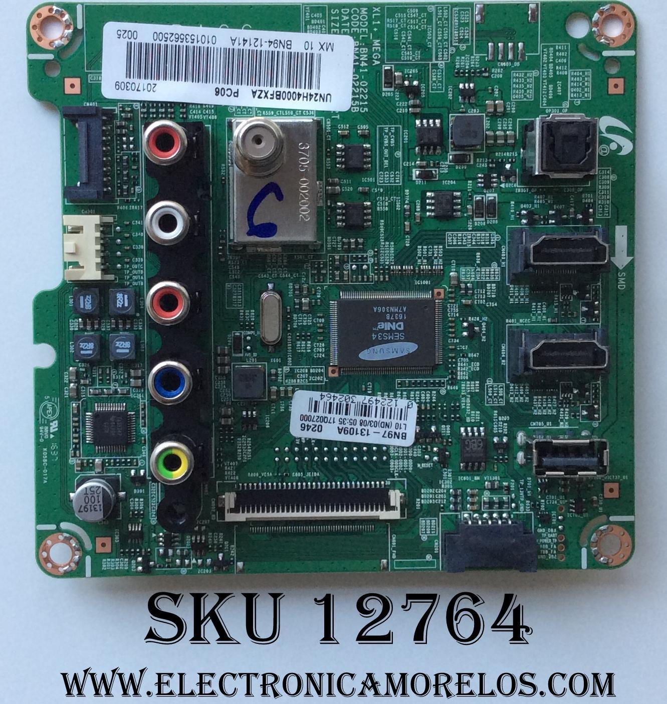 MAIN / SAMSUNG BN94-12141A / BN41-02215B / BN97-13109A / PANEL V236BJ1-LE2 REV.C7 / MODELO UN24H4000BFXZA WA01