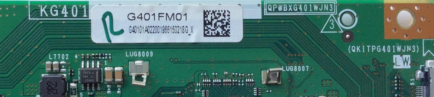 T-CON / SHARP DUNTKG401FM01 / G401FM01 / KG401 / QKITPG401WJN3 / QPWBXG401WJN3 / DUNTKG401WE01 / MODELO LC-70UD27U / PANEL JE695R3HH1AM	 - Imagen 2