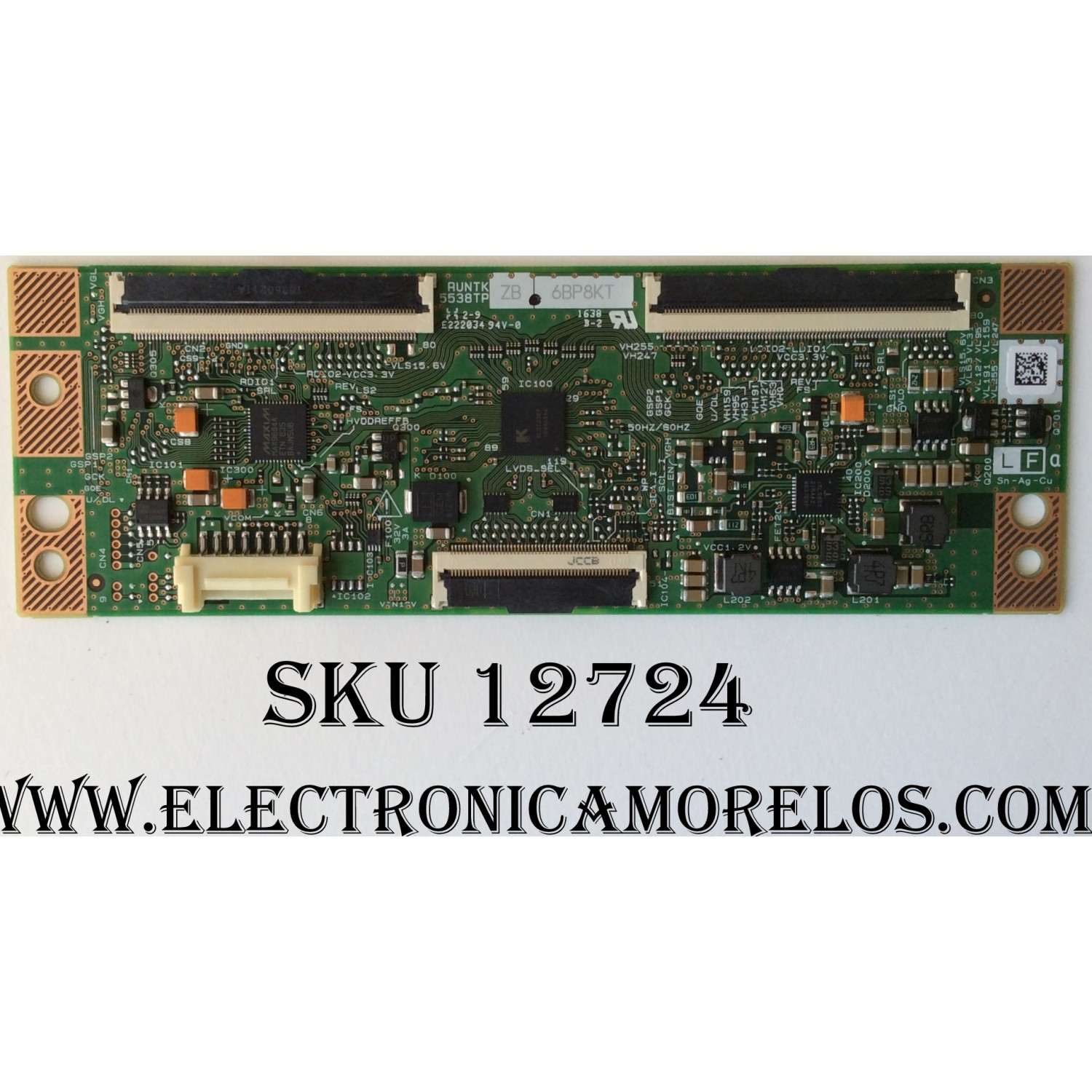 T-CON ORIGINAL PARA TV SAMSUNG HD SMART TV / NUMERO DE PARTE RUNTK5538TPZB / 5538TPZB / E222034 / PANEL CY-GJ040BGSV4H / MODELOS UN40J5500 / UN40J5500AFXZA / ELST4017 F7FZM / ELST4017 H7FZM / PLDED4016A-H A1709 / 40E31