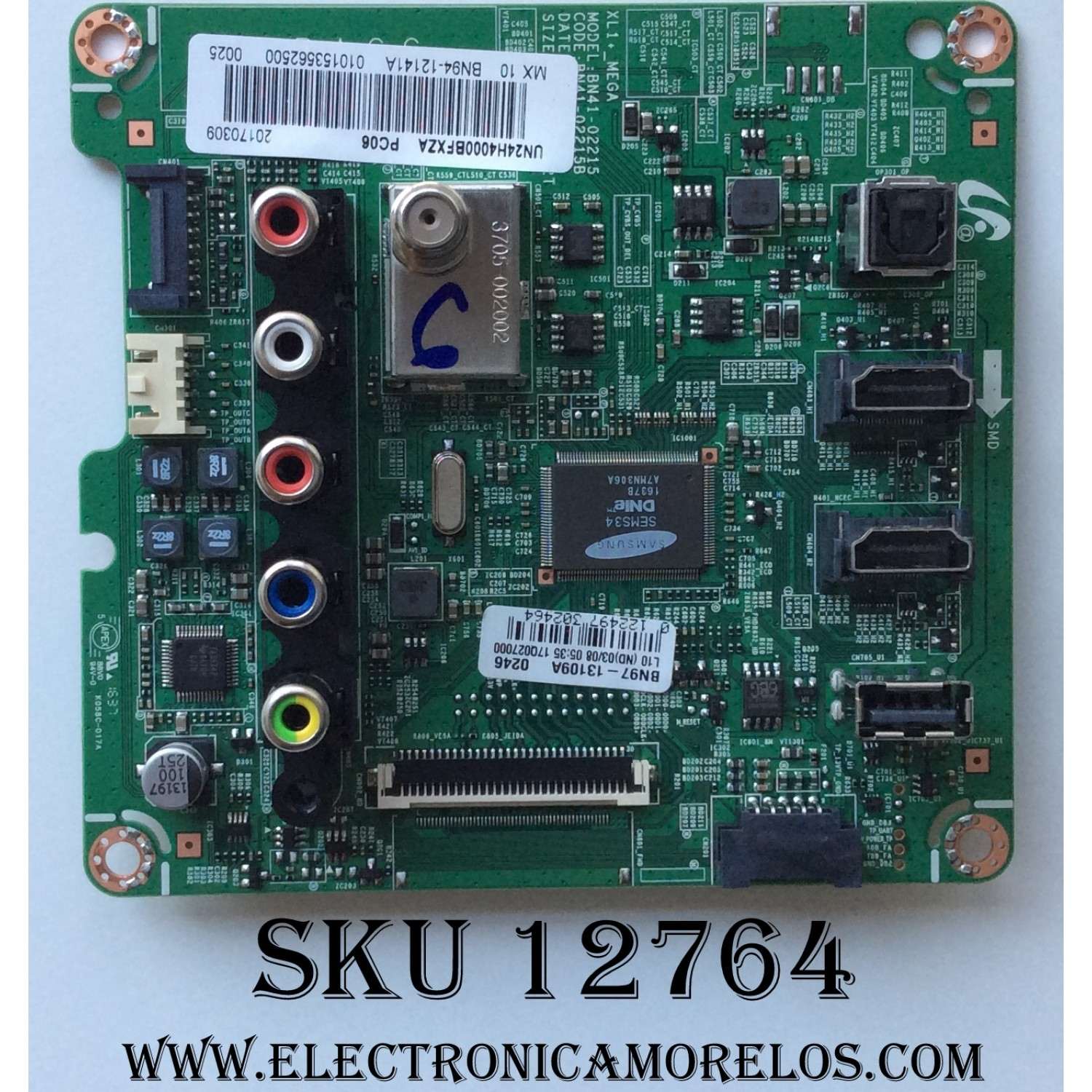 MAIN / SAMSUNG BN94-12141A / BN41-02215B / BN97-13109A / PANEL V236BJ1-LE2 REV.C7 / MODELO UN24H4000BFXZA WA01