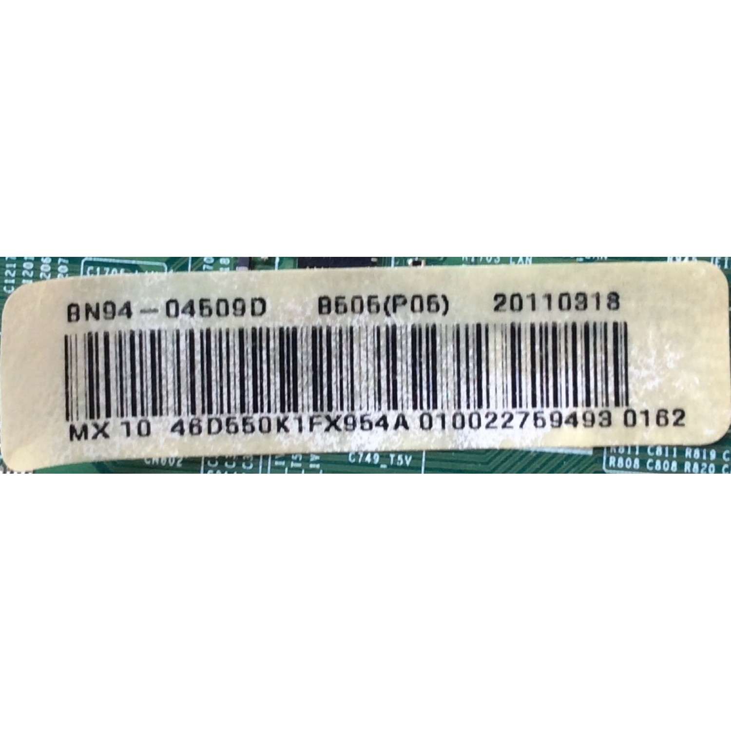 MAIN PARA TV SAMSUNG NUMERO DE PARTE  BN94-04509D / BN97-05281A / BN41-01609A / MODELO LN46D550K1FXZA HJ02 / PANEL V460H1-L11 Rev.C1	/ BN94-04475X / BN94-04509A / BN94-04509B / BN94-04509C  - Imagen 2