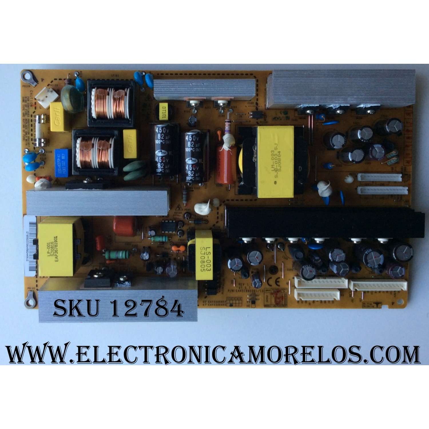 FUENTE DE PODER PARA TV LG / NUMERO DE PARTE EAY33064502 / EAX31845202 / EAX31845201 / SUSTITUTA EAY33064503 / PANEL LC370WXN (SB)(A1) / MODELOS 37LC50CB-UA.AUSPLVR / 37LF65-ZC / 37LF66-ZE / 37LB5DF-UL / 37LB5DF-UC / 37LC46-ZC / 37LC4R-TS / Z37LC6D-UK